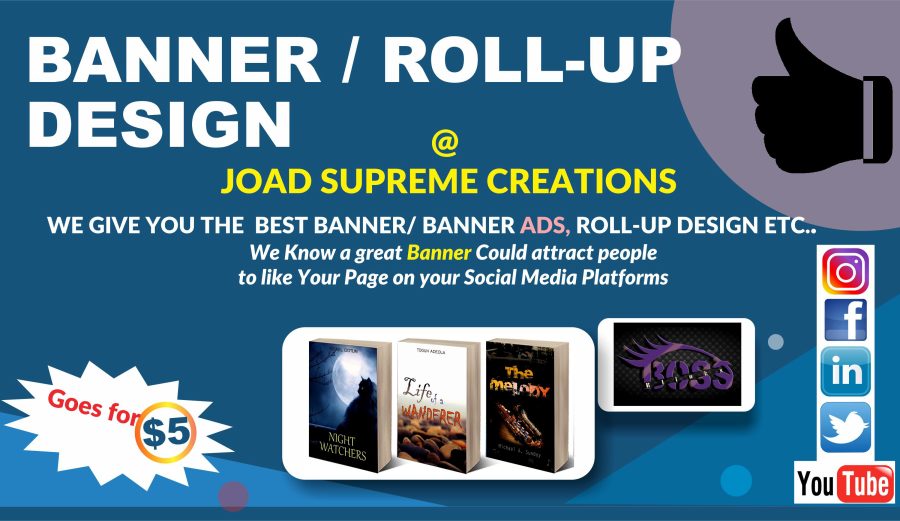 Get Banner Ads, Roll-up, Facebook, YouTube, Twitter, LinkedIn Cover photo