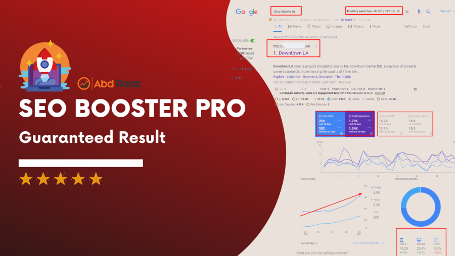 Boost Your Ranking With SEO Booster Pro and gain massive website traffic 