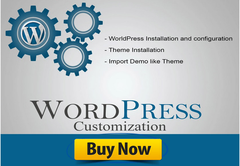 Install WordPress or setup WordPress theme