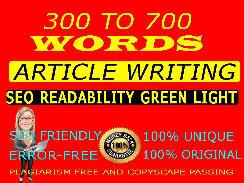 300-700 words unique and manually written premium article 
