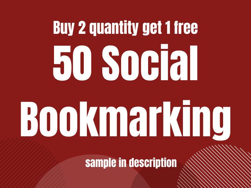50 social bookmarking backlinks for your website
