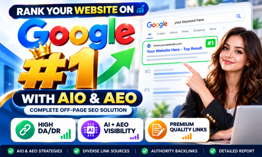 I Will Boost Google Rankings With AIO, AEO & High Authority SEO Backlinks