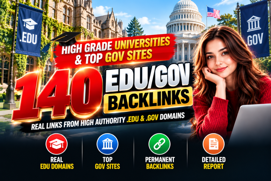 I Will Build 140 Premium EDU GOV Backlinks From Top University & Government Sites