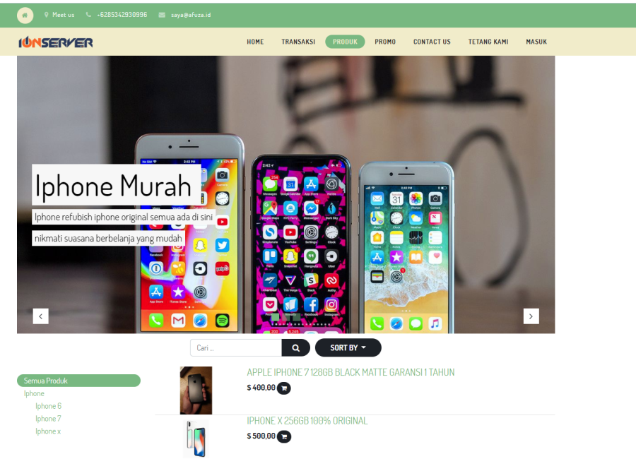 Receiving Orders for PHP Web Design Simple