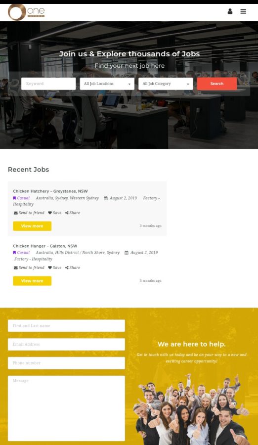 Create a fully functional job portal job and resume posting website with passive income