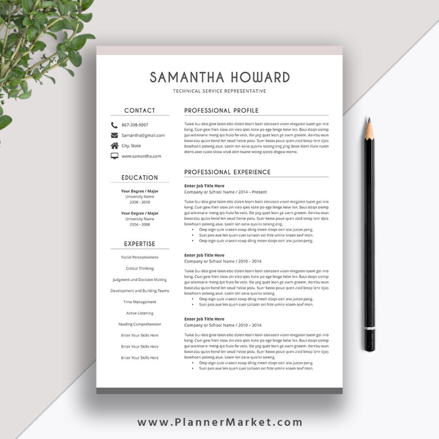 Create a professional resume or cover letter