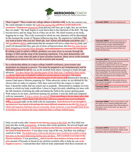Create an excellent college admission essay, letter of intent or personal statement