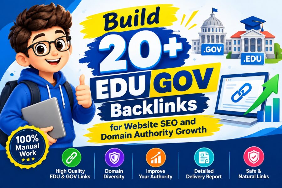 Build 20+ EDU GOV Backlinks for Website SEO and Domain Authority Growth