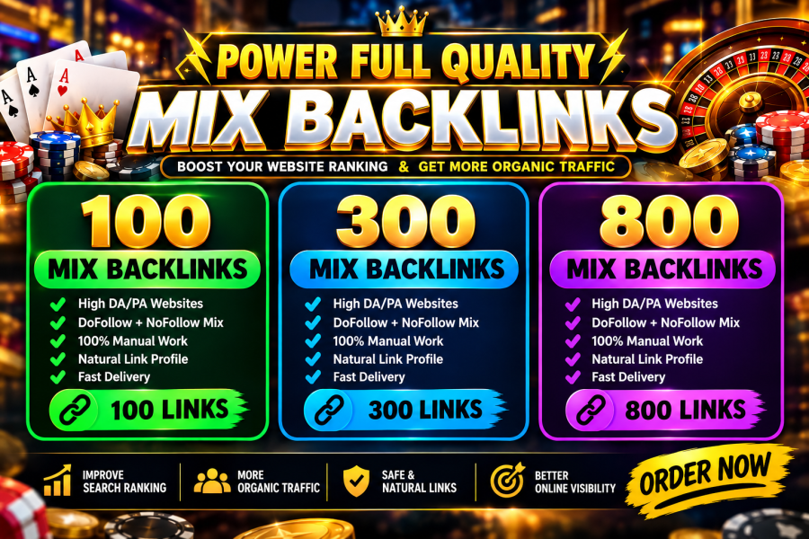 i will Provide SEO PowerFull High Quaity Mix Backlinks Boost your website Ranking 