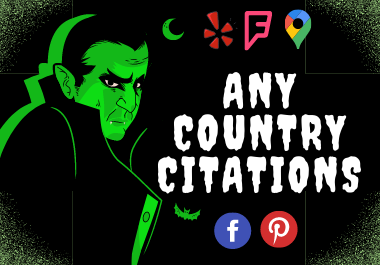 You Will Get 30 best any country citations, instantly approved