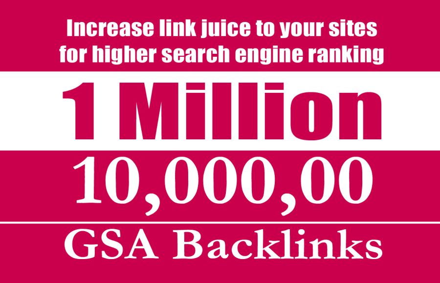 Build 10,000,00 Gsa Backlinks For Faster Website Ranking