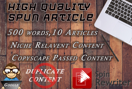 write high quality spun article, 500 words 15 Articles