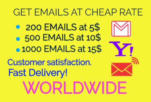 I will scrap emails related to your niche