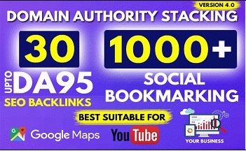 30 BEST High DA SEO Backlinks And 1000 Social Bookmarks For Your Website, 