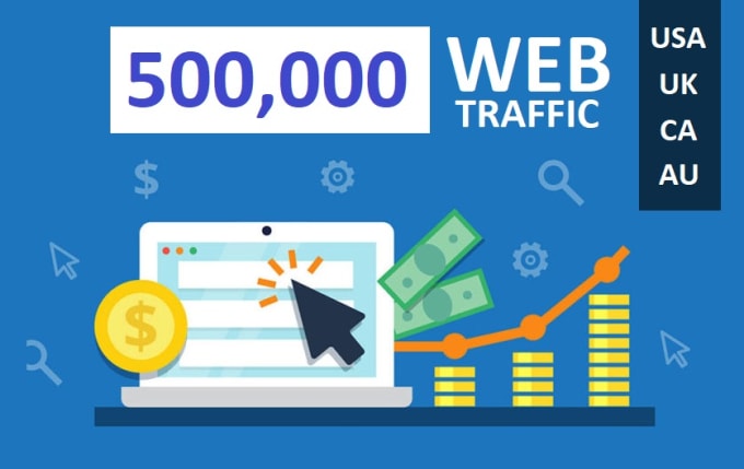 We Drive 500K visits mostly from USA and Europe with tracking stats