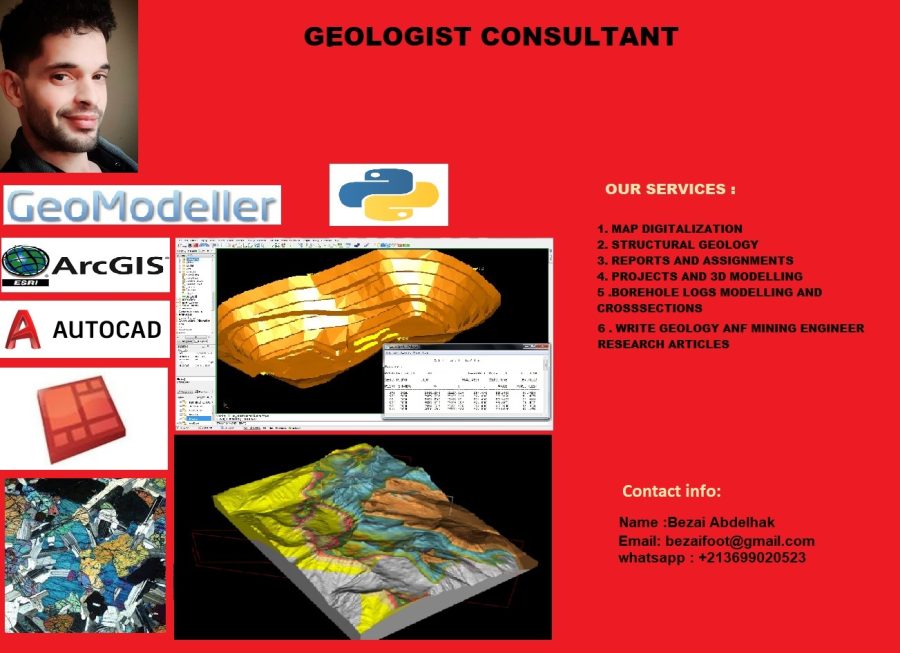 I will do any geological and mining modeling 3D and 2d 