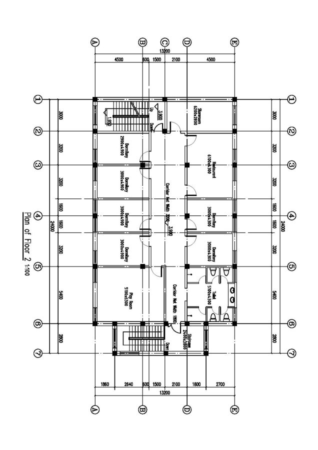 Architecture 2D & 3D floor plan using autocad