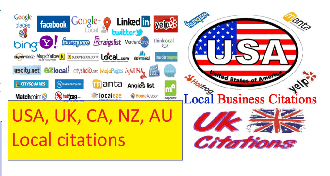 100 High DA (40 +) Local Citations MANUALLY Done For Any Country