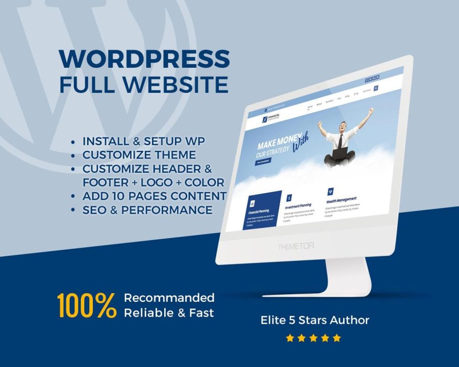 I Will Create Modern And Responsive Wordpress Websites/I Will Increase Your Wordpress Speed 