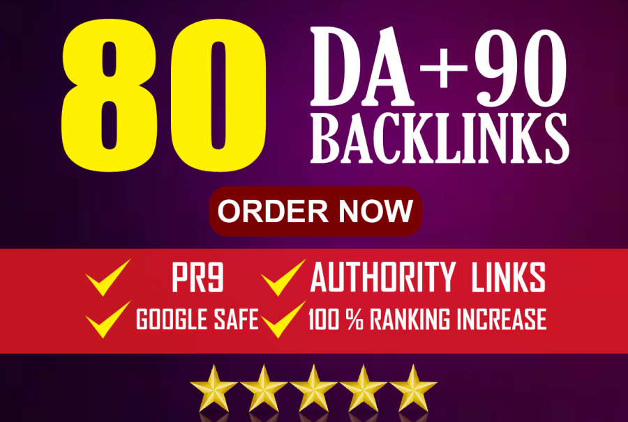 Ranks Your website with 80 seo high PR backlinks manually 