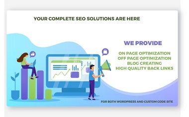 I will do your on page and off page SEO search engine optimization