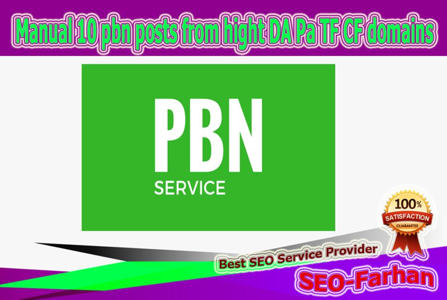 Manual 50 pbn posts from hight DA Pa TF CF 20-30+ domains