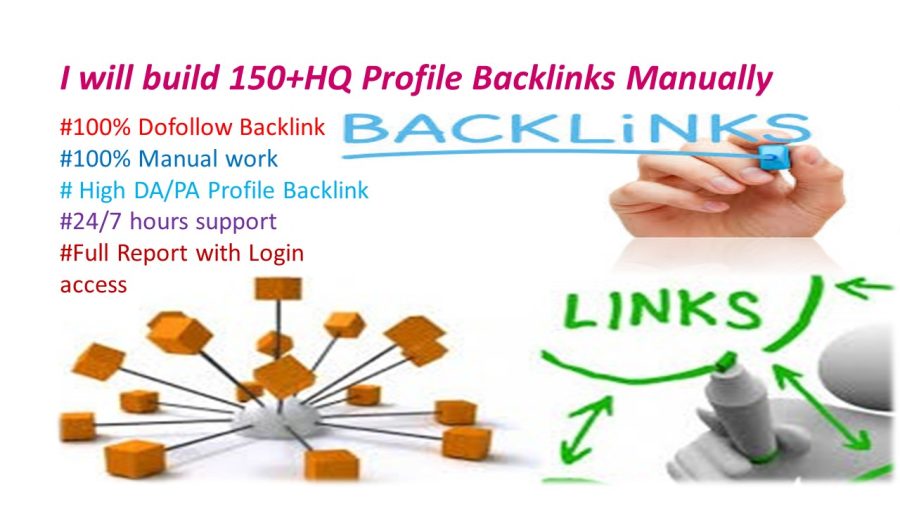  10 HQ Profile Backlinks Manually For Website Seo