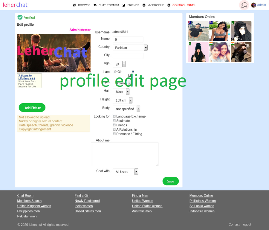  php group chat room web script with audio ,video call