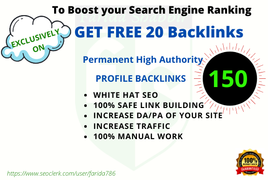 I will create manually high quality social media profiles backlinks