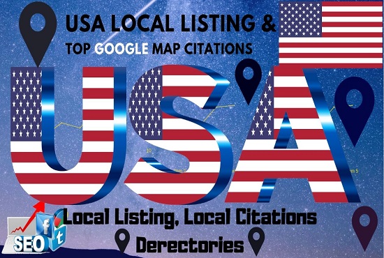 Top 100 yext local map citations and directory list with high DA PA