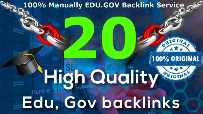 I will provide 20 EDU/GOV backlinks and 65 blog comment
