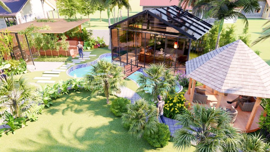 create architecture 2d, 3d site plan and landscape design