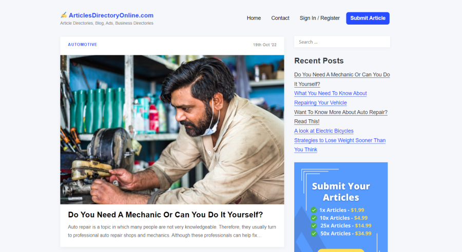 5x Articles HQ DF Backlink - Directory Submission