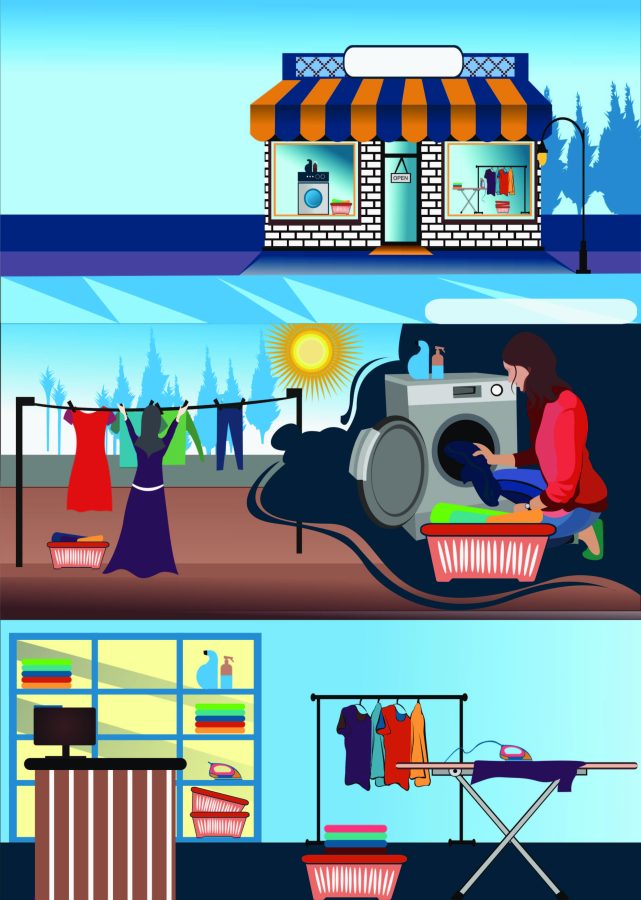 laundry illustrator poster ...