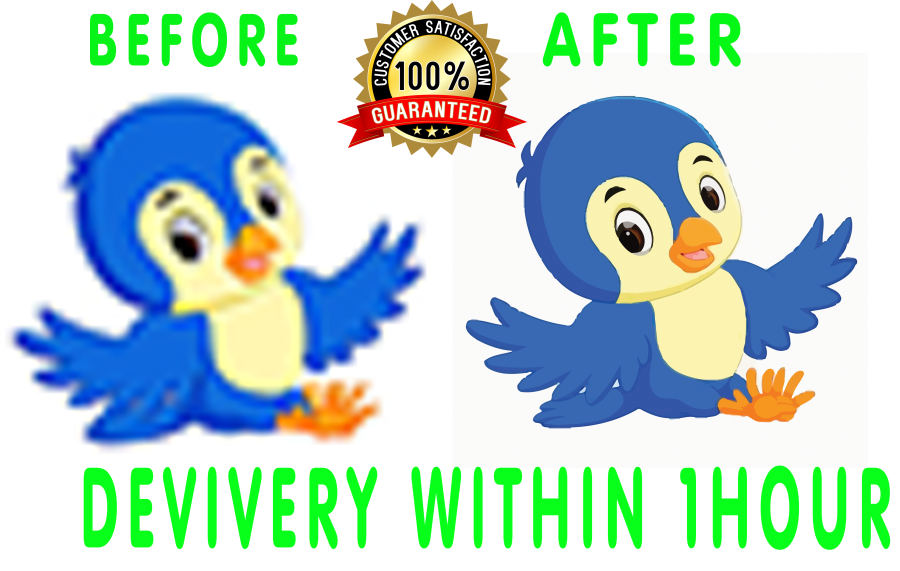 I will vectorize, convert logo to HD vector, vector tracing, image, trace,low,raster,ai