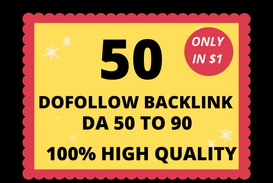 I will create 50 high DA DOFOLLOW authority profile backlink 