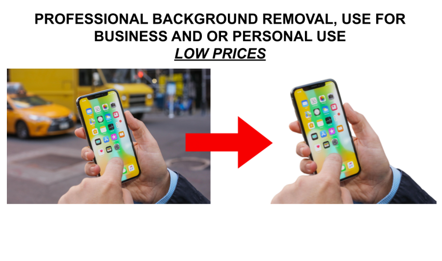 REMOVE BACKGROUND OF ANY 5 IMAGES!
