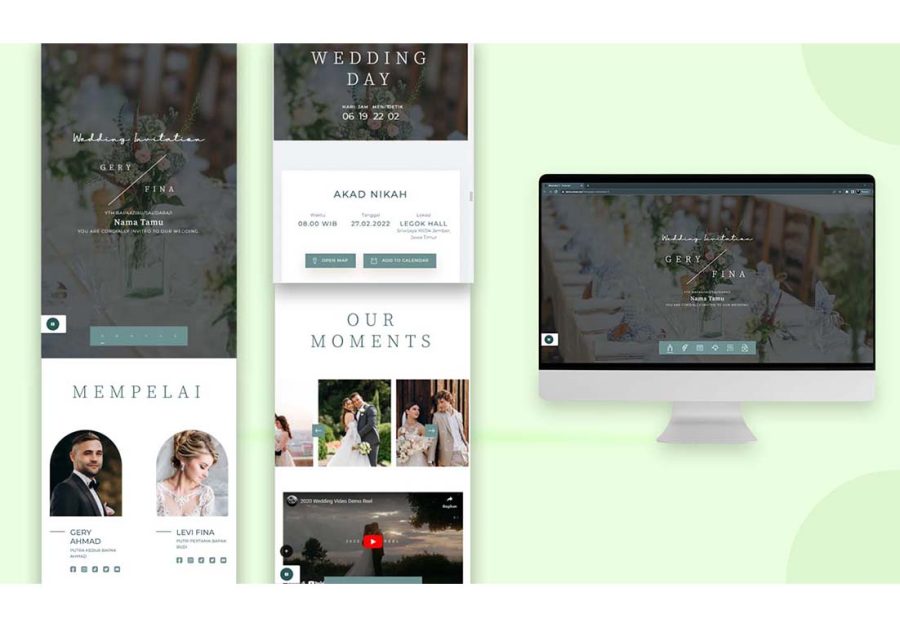 I will create a beautiful wedding invitation with 24 hours