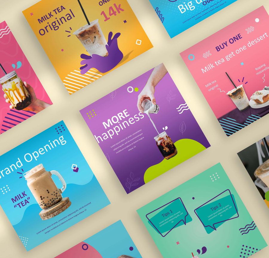 I will design social media post feed and branding design