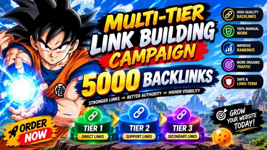 Multi-Tier Link Building Campaign 5000 Backlinks