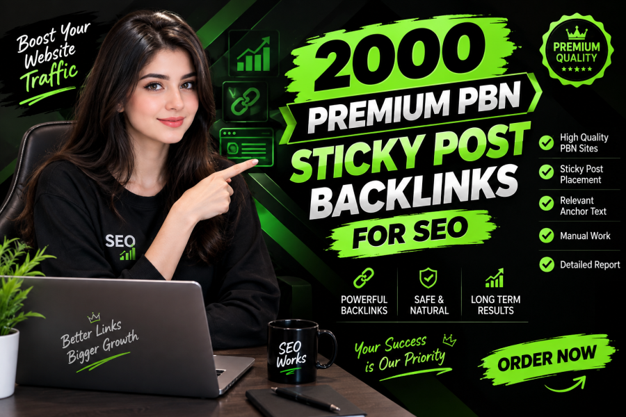 2000 Premium PBN Sticky Post Backlinks for SEO