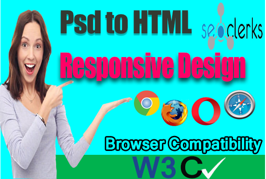 I will convert psd into Html bootstrap responsive website