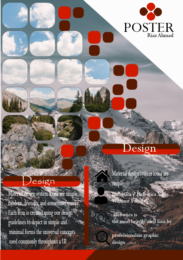 I will design poster,flyer,leaflet,postcard within 24 hours