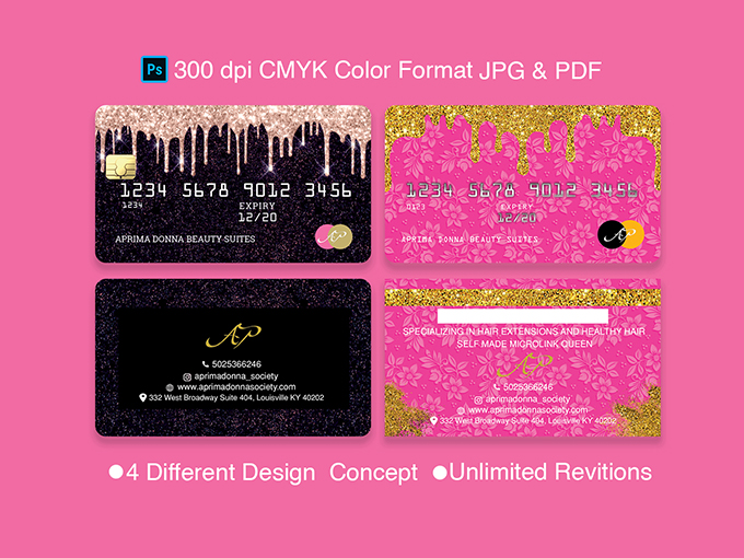 Faction & Beauty Business Card Design 