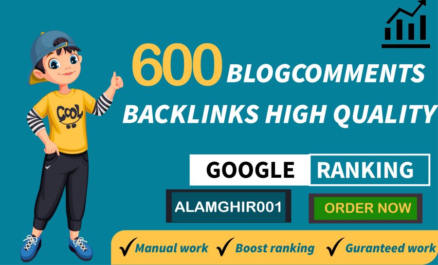 I will do 600 dofollow comment with high backlinks