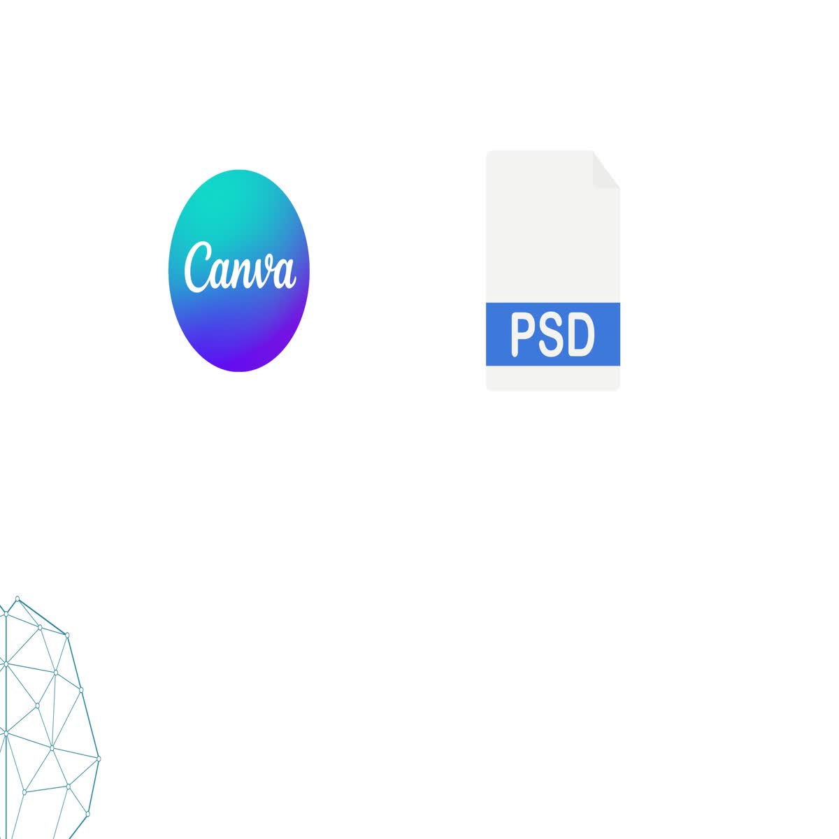 Convert your Canva design in PSD file