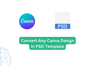 Convert your Canva design in PSD file