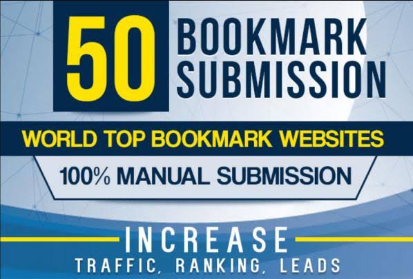 manually 50 bookmark backlinks, high pa da