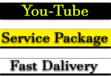 You-tube Best Service package for your page 
