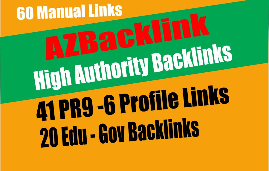 61 AZ Backlinks From 41 PR9 + 20 e Backlinks From Authority Domain